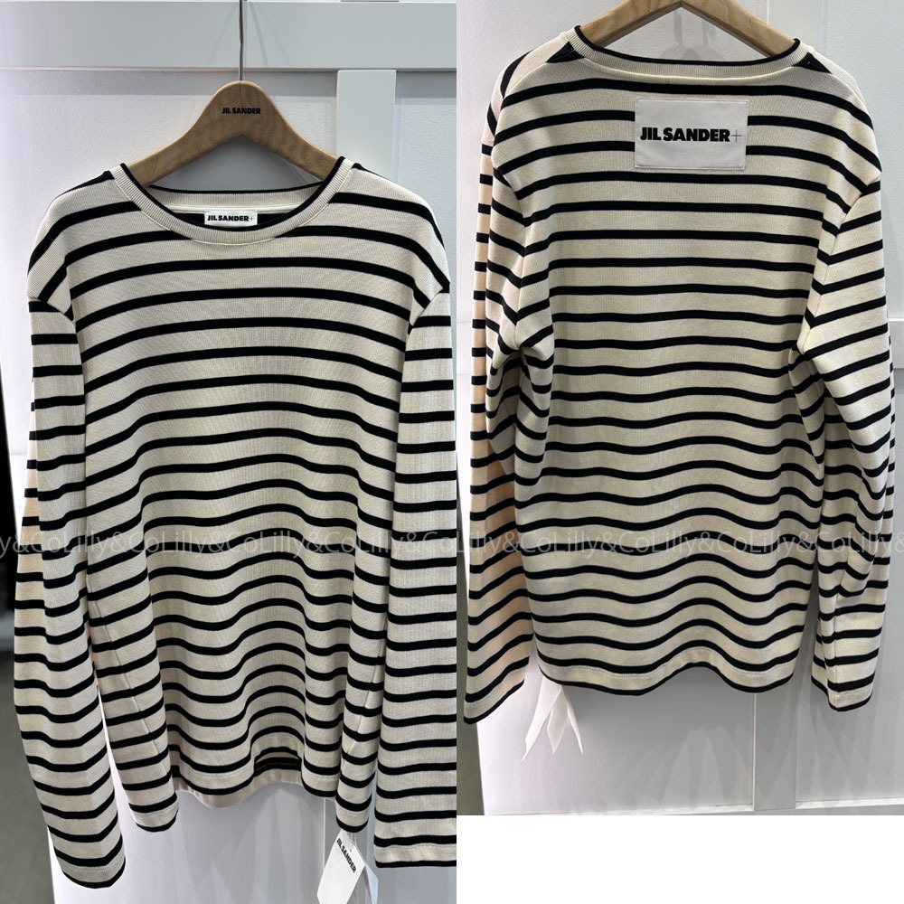 (メンズ）Jil Sander ストライプロゴTシャツ