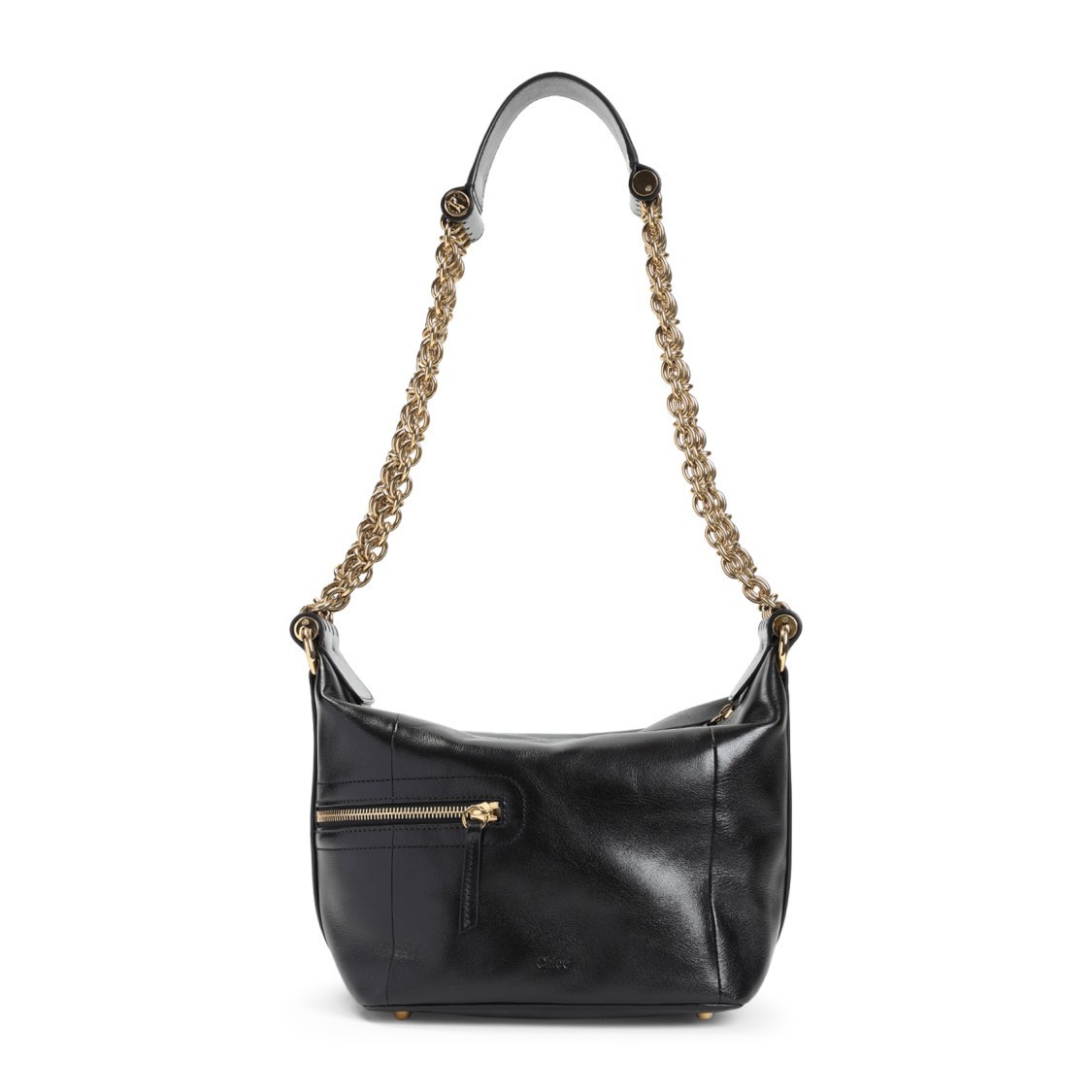 ショルダーバッグ・ポシェット Chloe Black Buffalo Leather Camera Chain Shoulder Bag