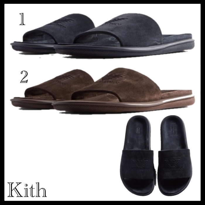 Kith x Giorgio Armani 国内買付 Suede Slides