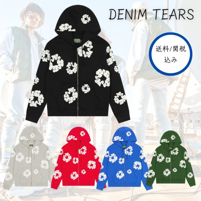売切れ必須【Denim Tears】コットンリース ジップパーカー