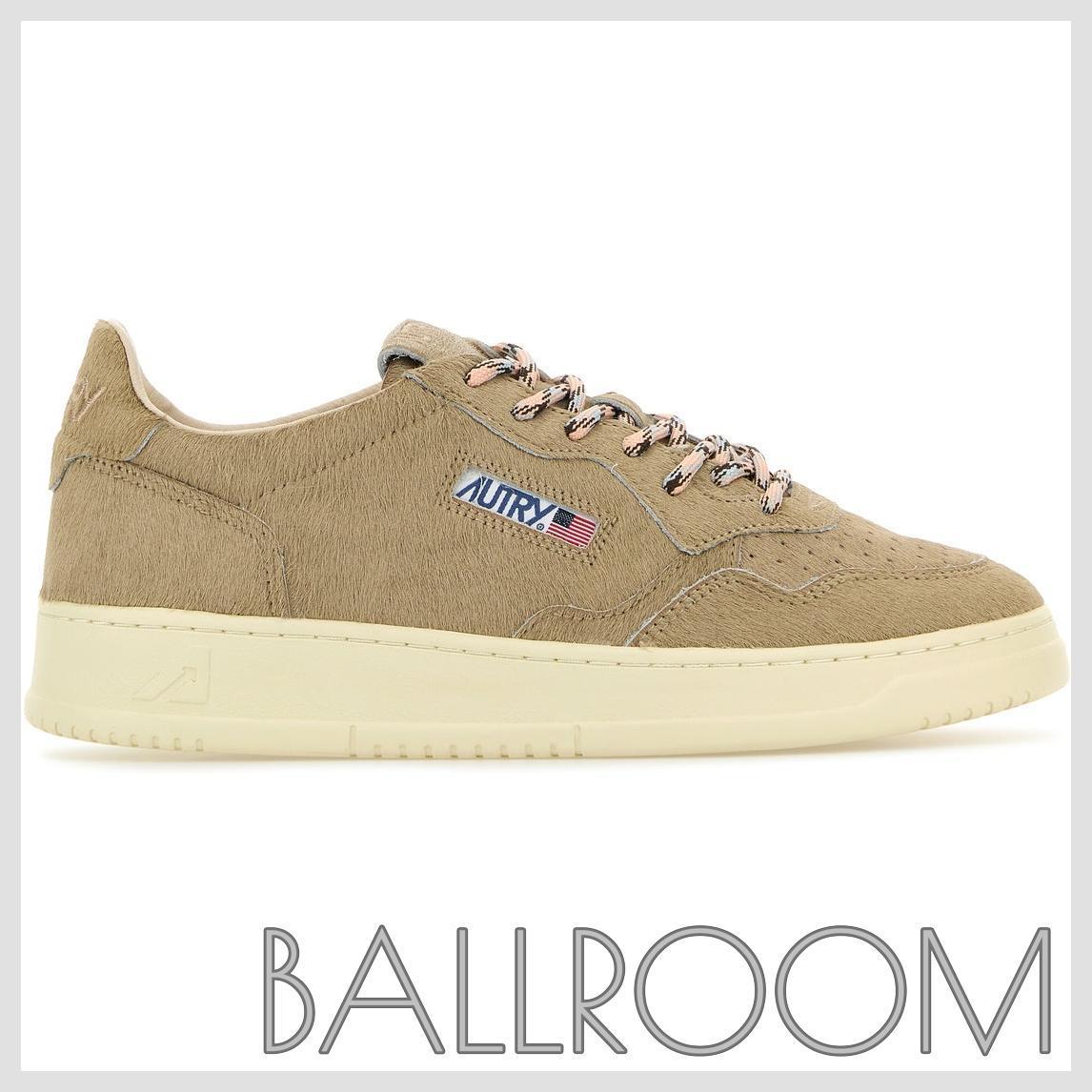 スニーカー AUTRY BEIGE CALF HAIR MEDALIST SNEAKERS