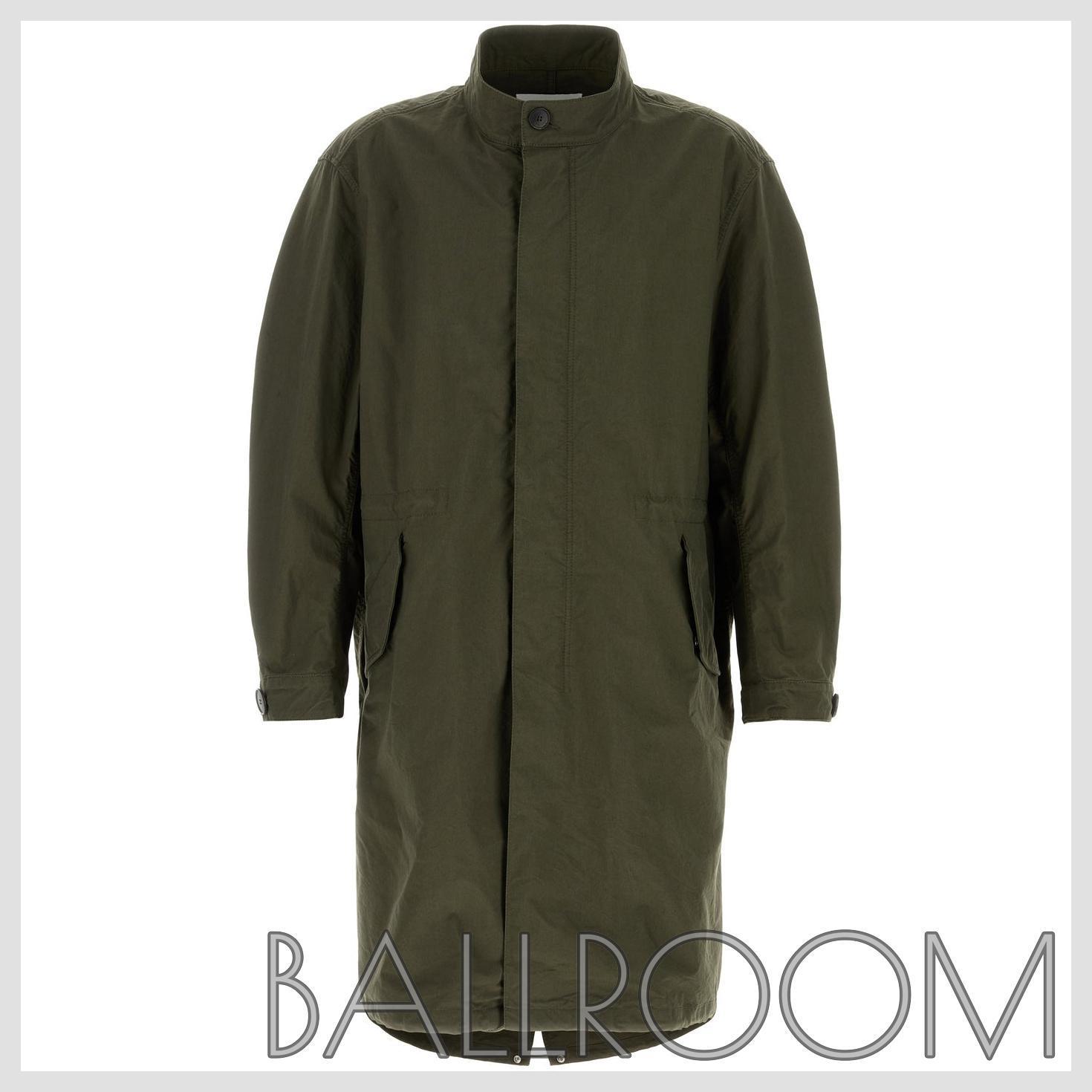 パーカー・フーディ GIVENCHY OLIVE GREEN COTTON BLEND PARKA