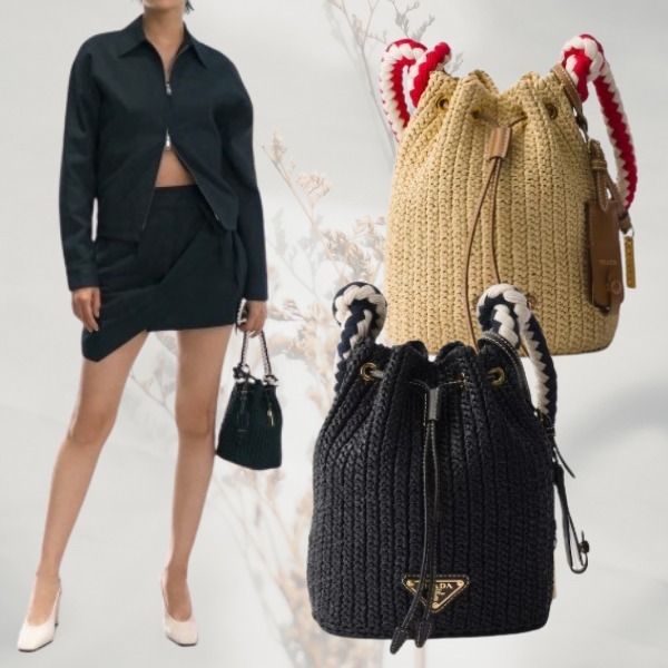 【PRADA】ミニかぎ針編み バケツバッグ