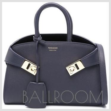 トートバッグ FERRAGAMO HUG MINI LEATHER TOTE BAG