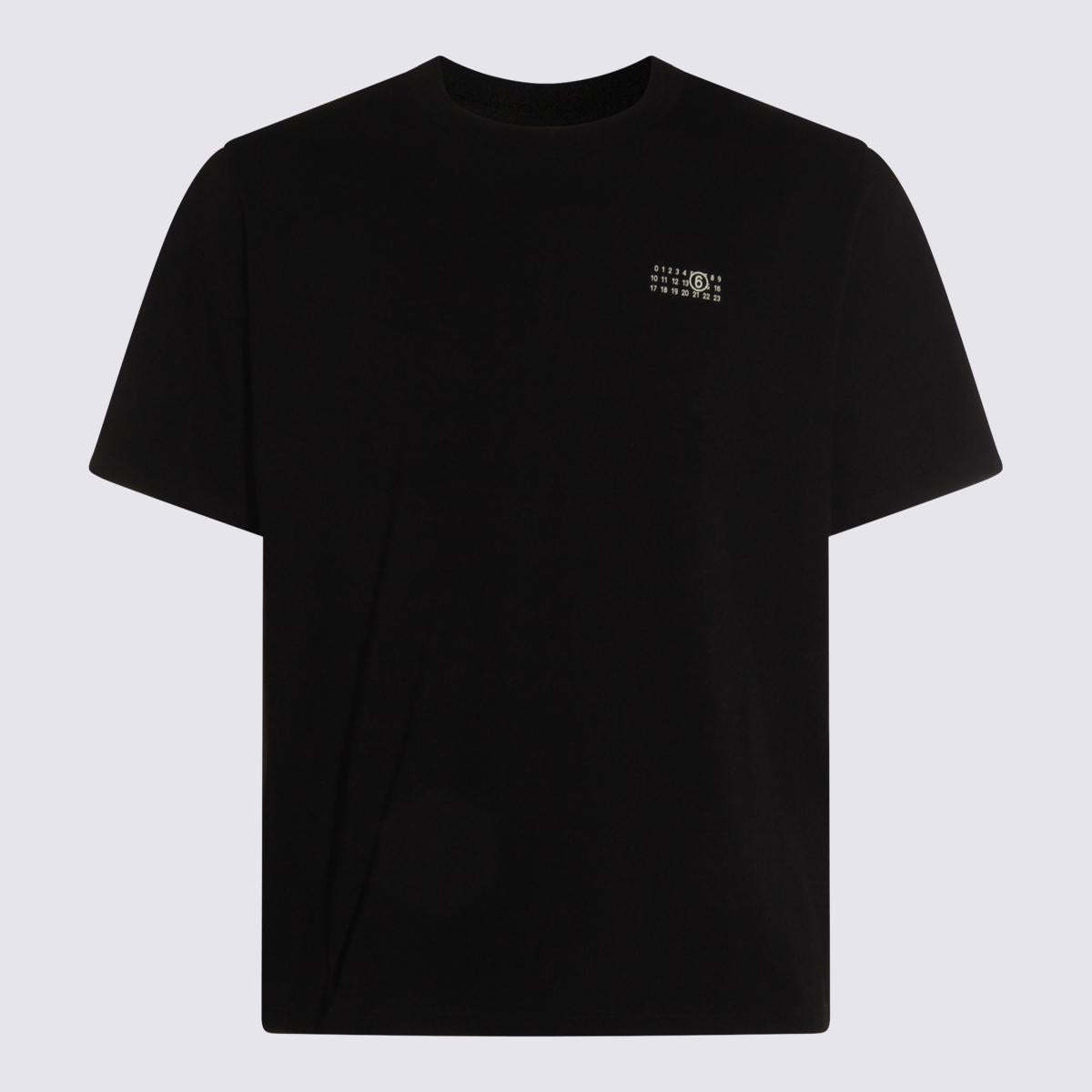【関税＆送料込み】Mm6 Maison Margiela T-Shirt E Polo Nero