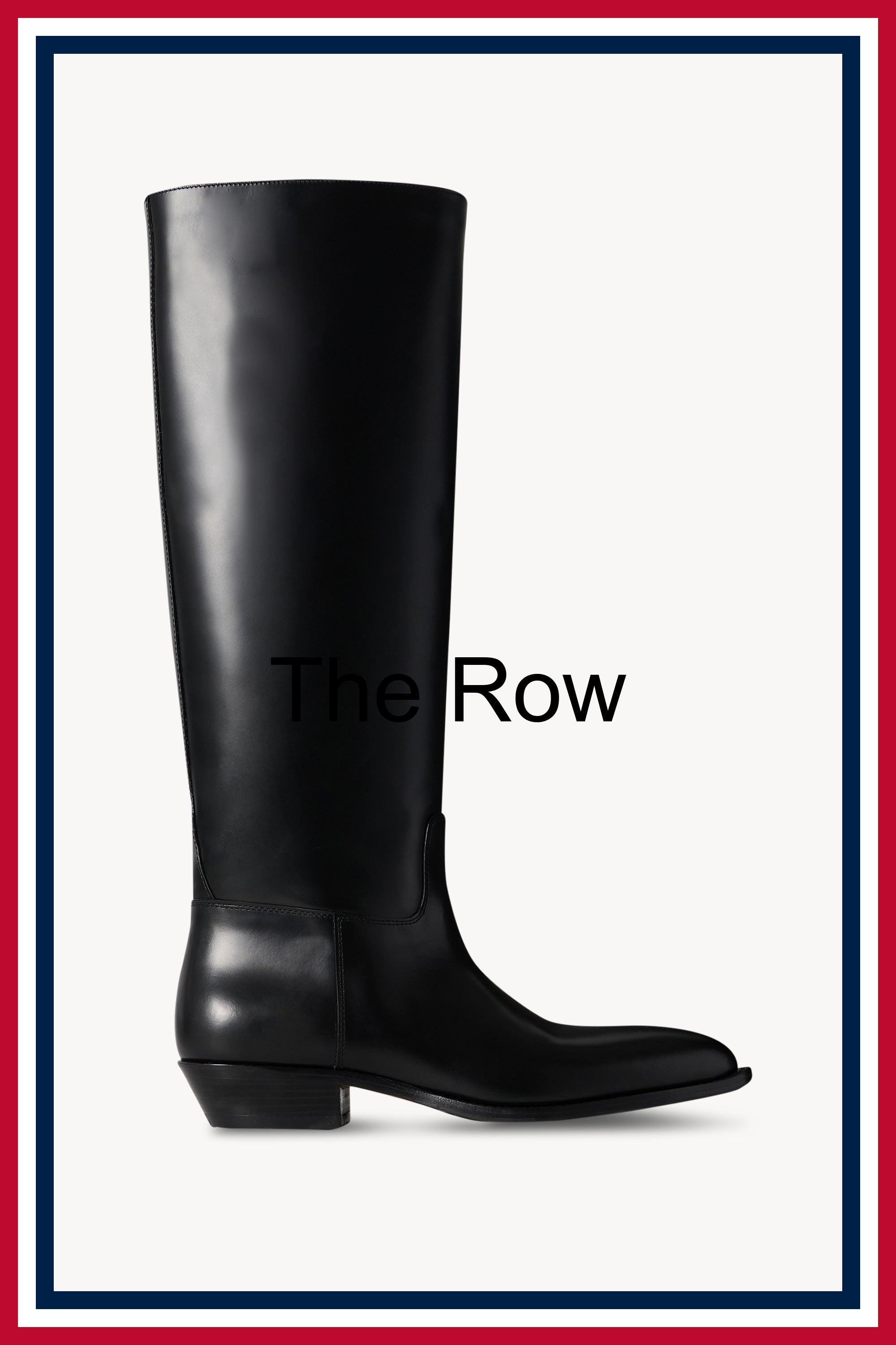 ロングブーツ [The Row] Western Boot in Leather