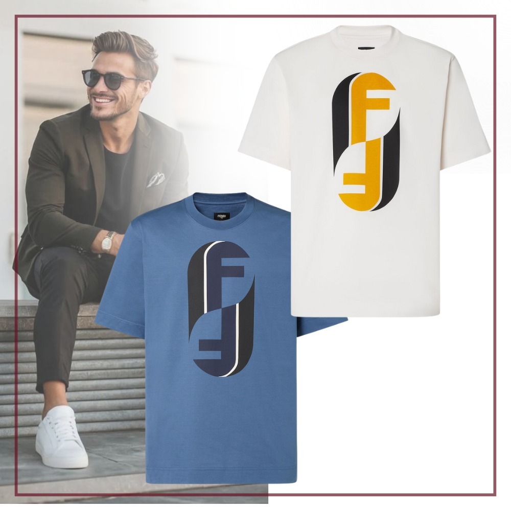 【洗練をまとう男】FENDI コットン Tシャツ ２色