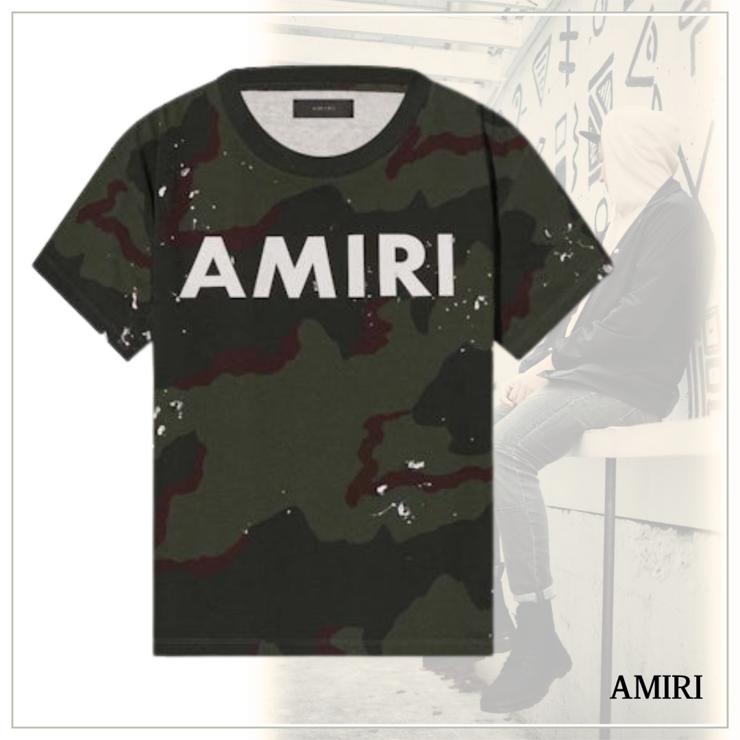 機能的でエレガント【AMIRI】Army Logo Tee T-shirt