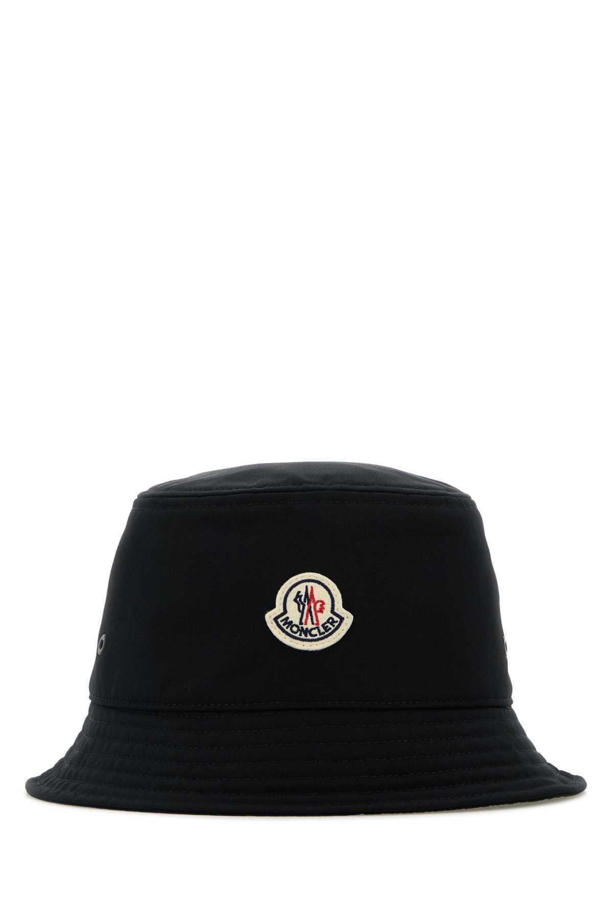 【関税&送料込】Moncler Black Canvas Bucket Hat