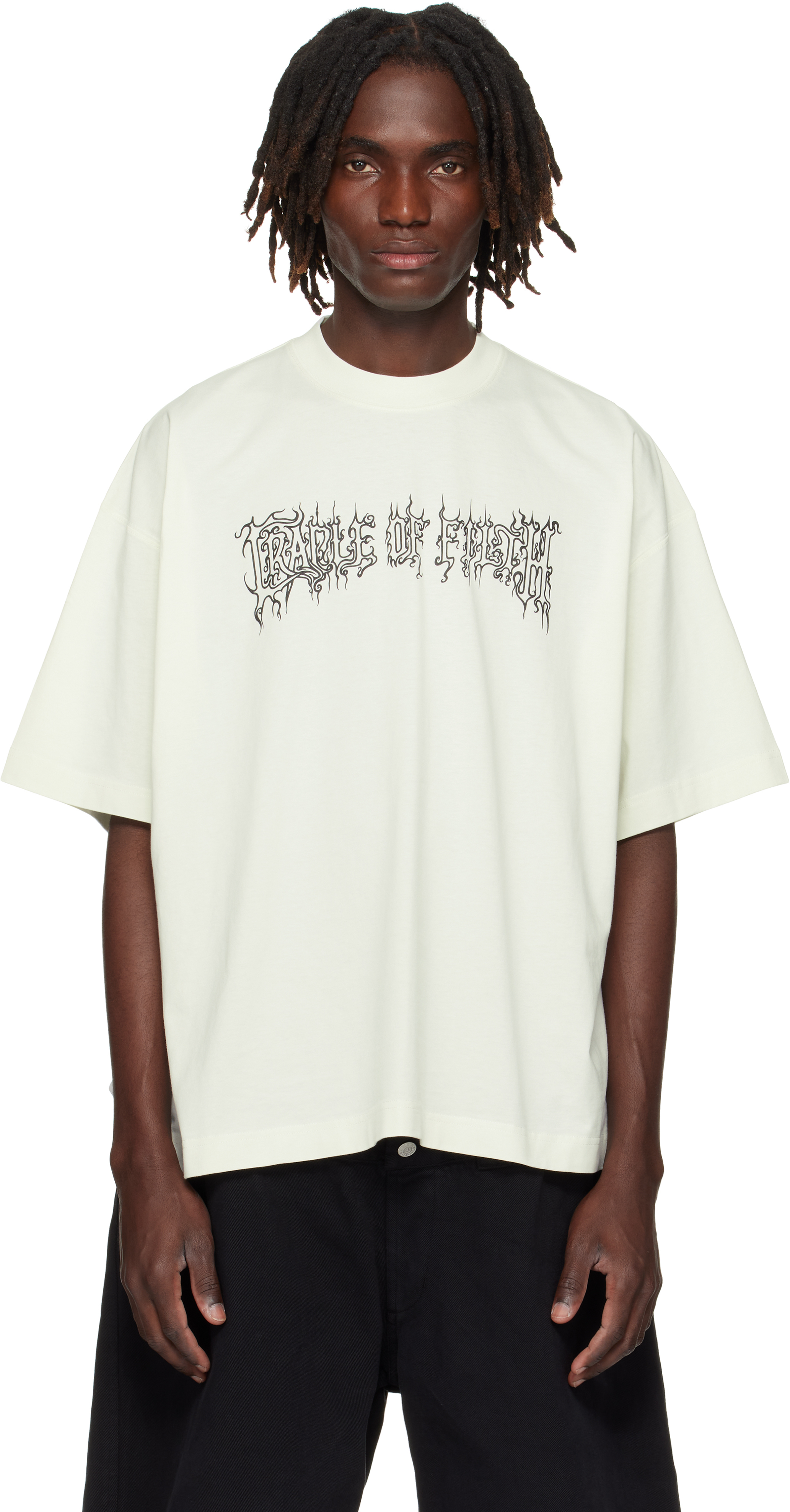 【関税込み】VETEMENTS ホワイト Cradle Of Filth' Tシャツ