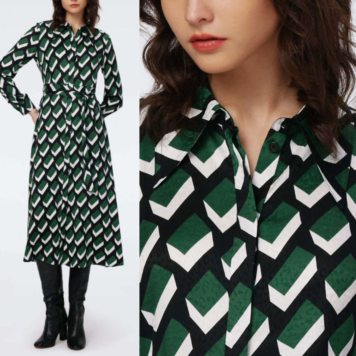 【DIANE von FURSTENBERG】関税込★プリントドレスワンピ