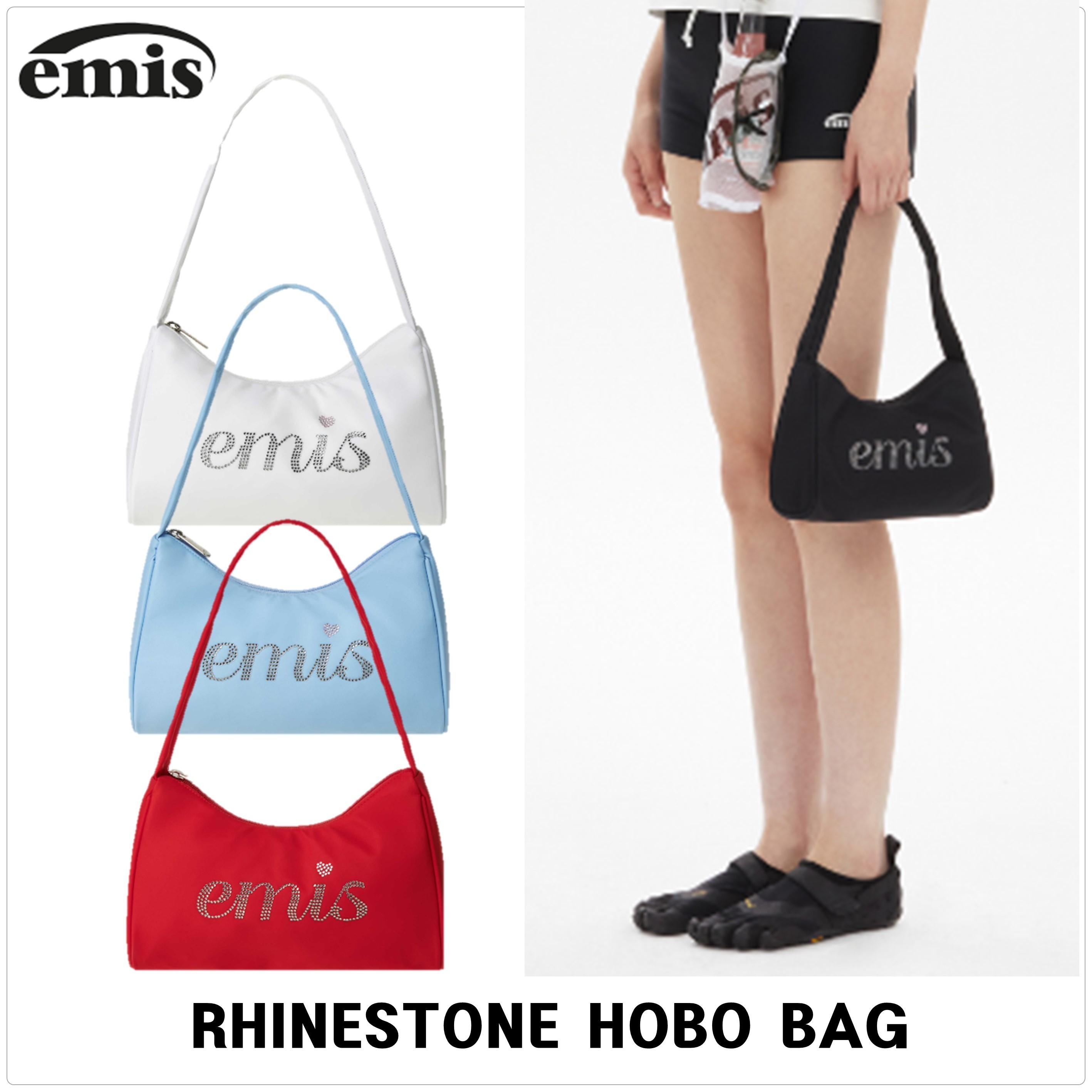 [EMIS] RHINESTONE HOBO バッグ★新作・25SS★韓国★関税込み★