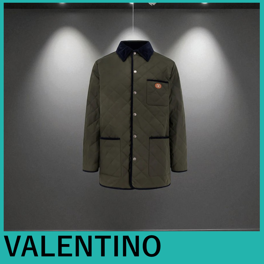 VALENTINO★VLogo Signatureパッチ付キルティングジャケット