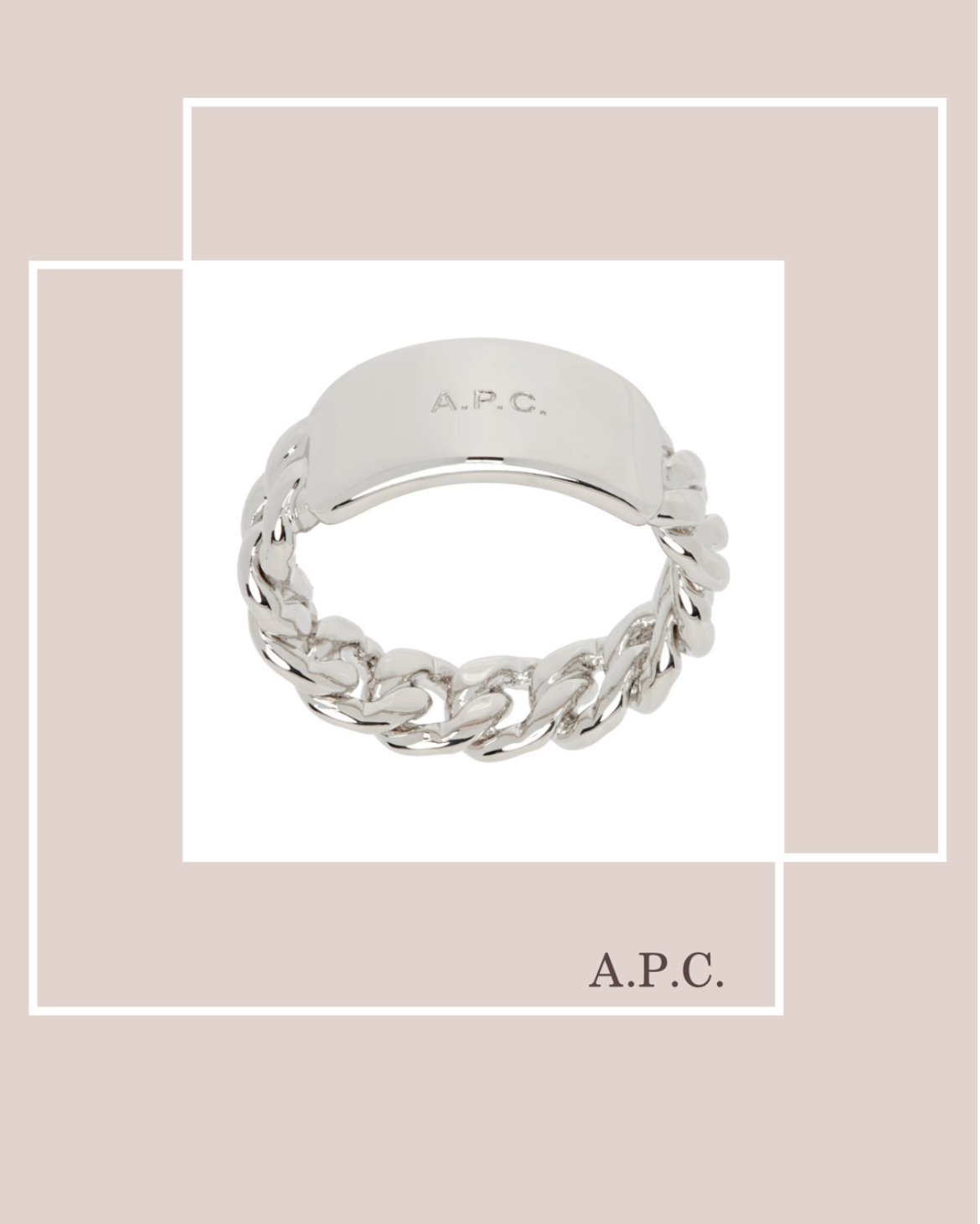 A.P.C. シルバー Darwin リング
