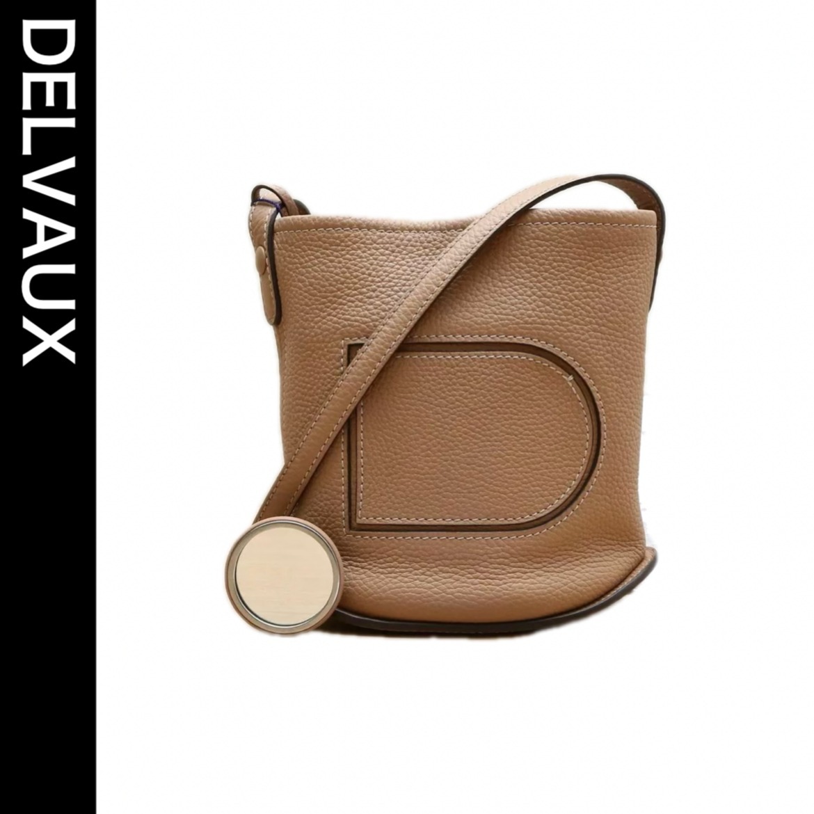 美品・ヴィンテージ【DELVAUX】PIN MINI レザー バケットバッグ