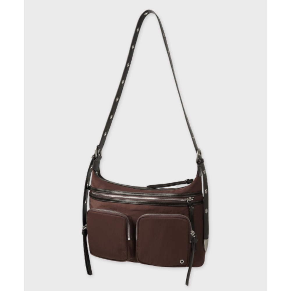 ★MIM the wardrobe★ Lato Cargo Biker Bag Brown MW242BB1BR