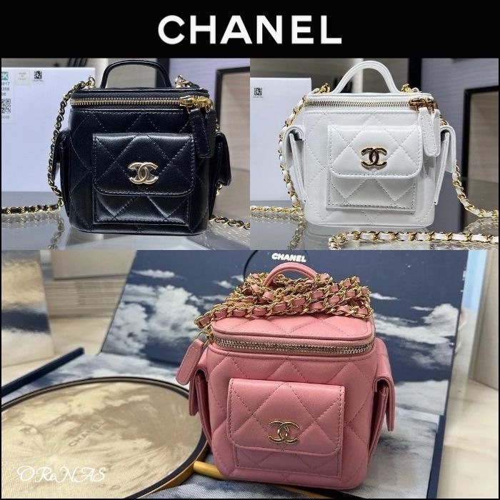 【コロンと可愛い♪】CHANEL シャネル ヴァニティケース