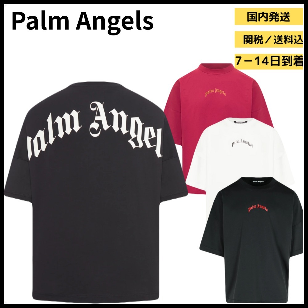 ◆PALM ANGELS◆パーム・エンジェルス バックカーブロゴ Tシャツ