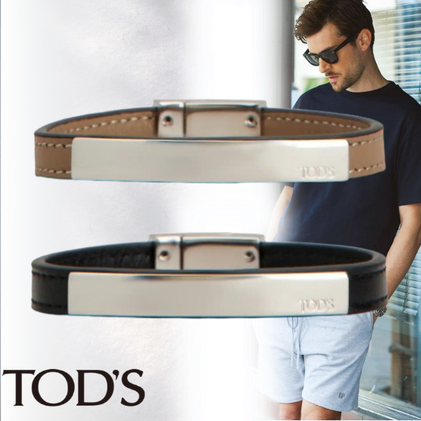 *TOD'S*トッズ レザーブレスレット ブラウン/ブラック