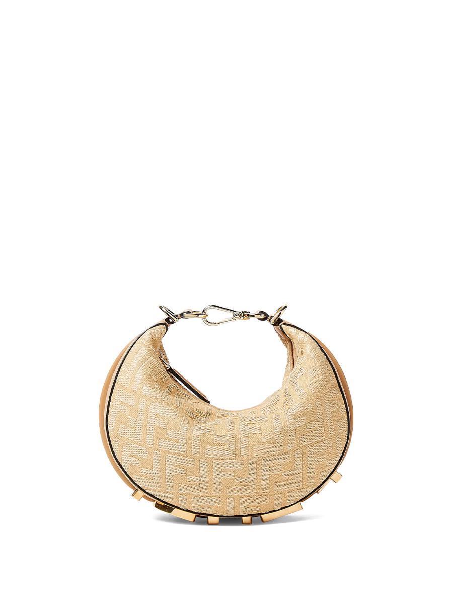 【関税＆送料込み】Fendi Jacquard Fabric Mini Graphy Hobo W