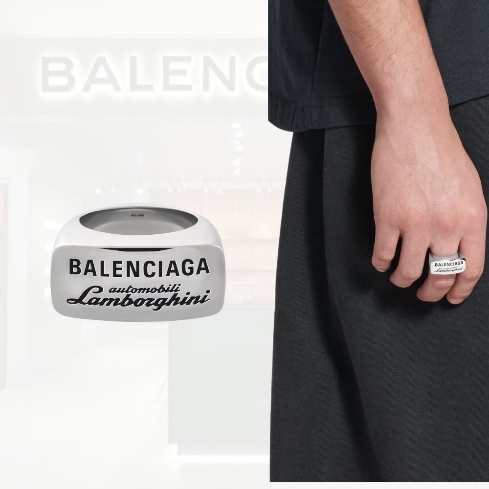 送料込+BALENCIAGA+Automobili Lamborghini シグネットリング