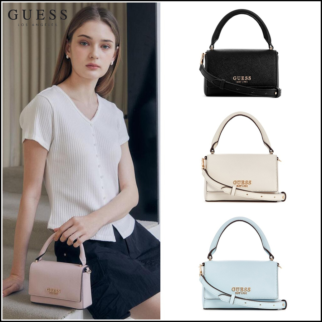 【GUESS ゲス】FEDANA TOP HANDLE FLAPミニサッチェル