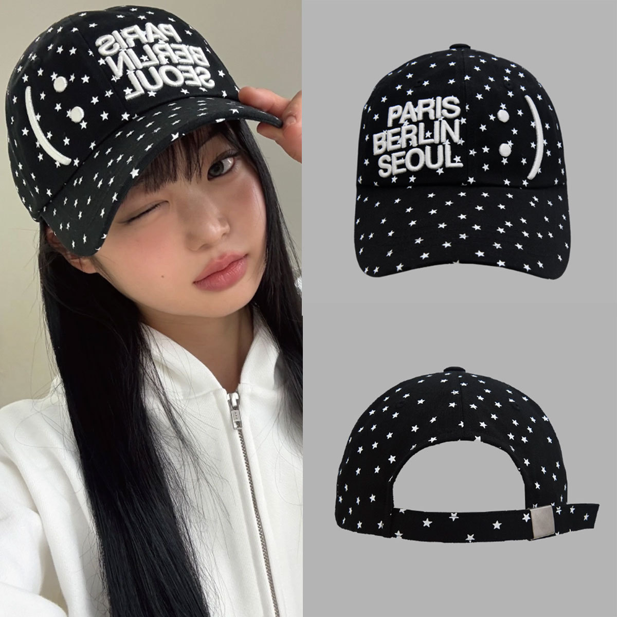 キャップ THE MUSEUM VISITOR SMILE LOGO BALLCAP TF5D0198