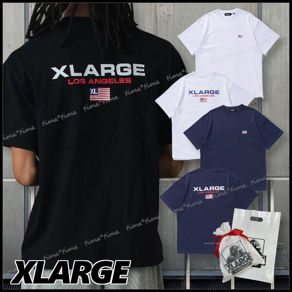XLARGE バックプリント半袖Ｔシャツ スポーティーで合わせやすい