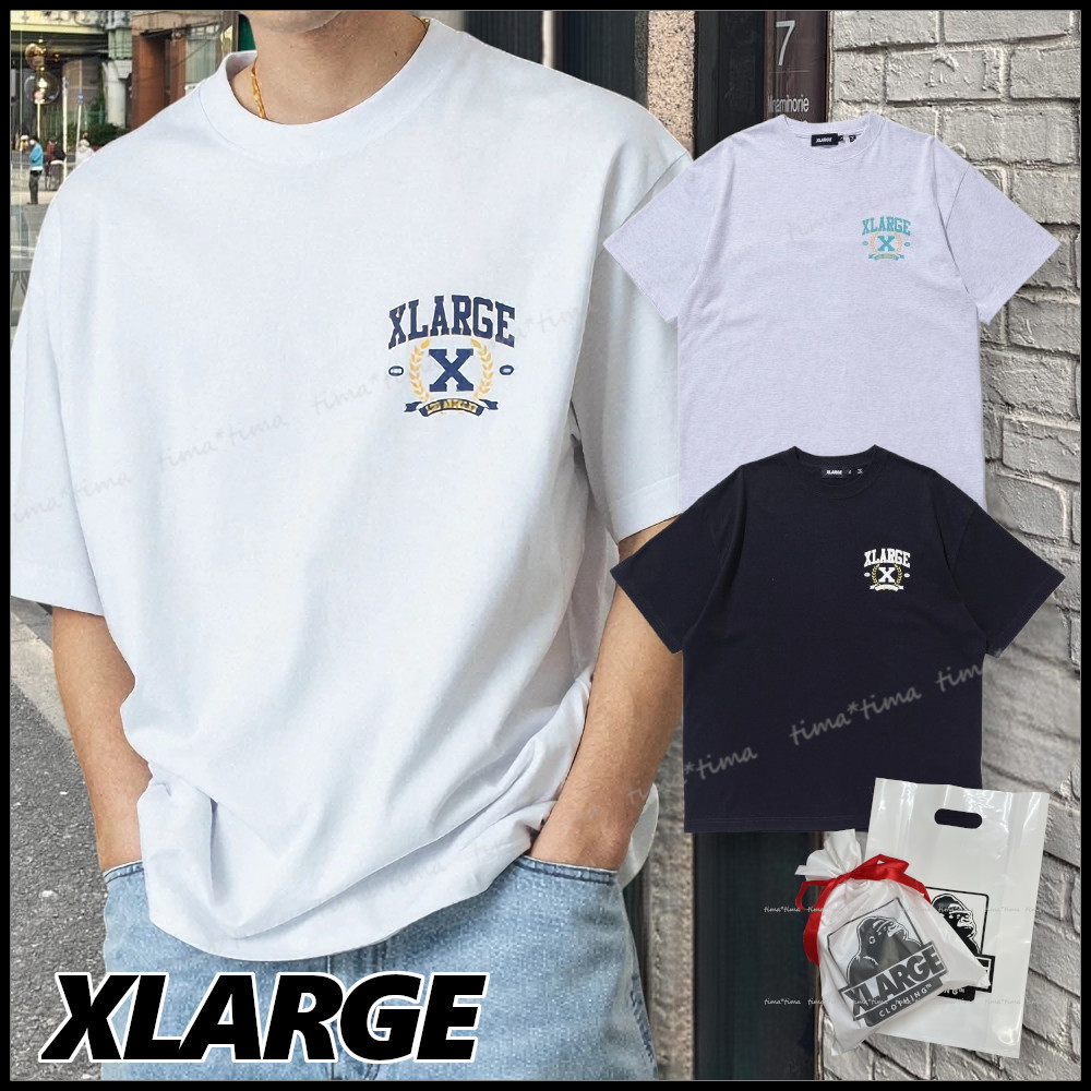 XLARGE 胸元ロゴプリント 半袖Ｔシャツ シンプルで合わせやすい