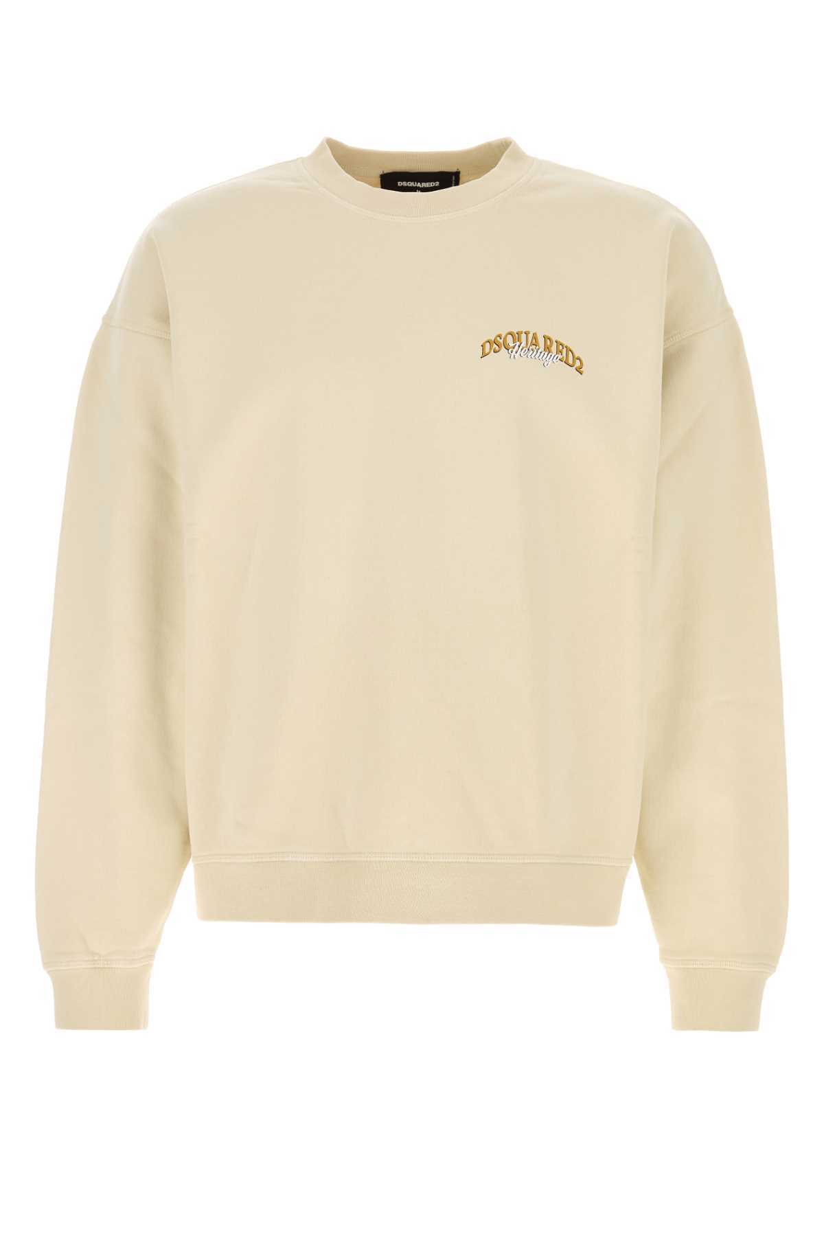 Tシャツ・カットソー DSQUARED Beige Cotton Sweatshirt
