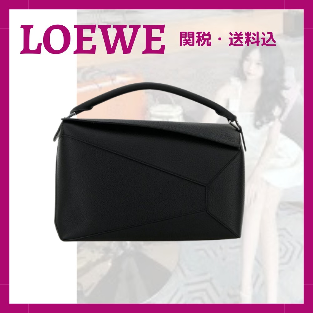 新作☆【LOEWE】パズルエッジ ラージレザーバッグ