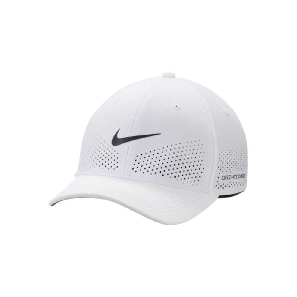 ■Nike■ Dry Fit ADV Rise Structure Swoosh Flex Cap White An
