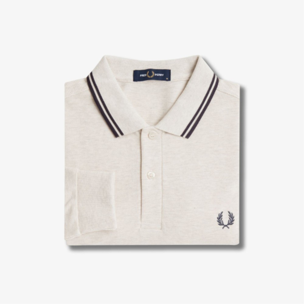 ■FRED PERRY■ M3636 Long Sleeve Twin Tip Fred Perry Shirt P