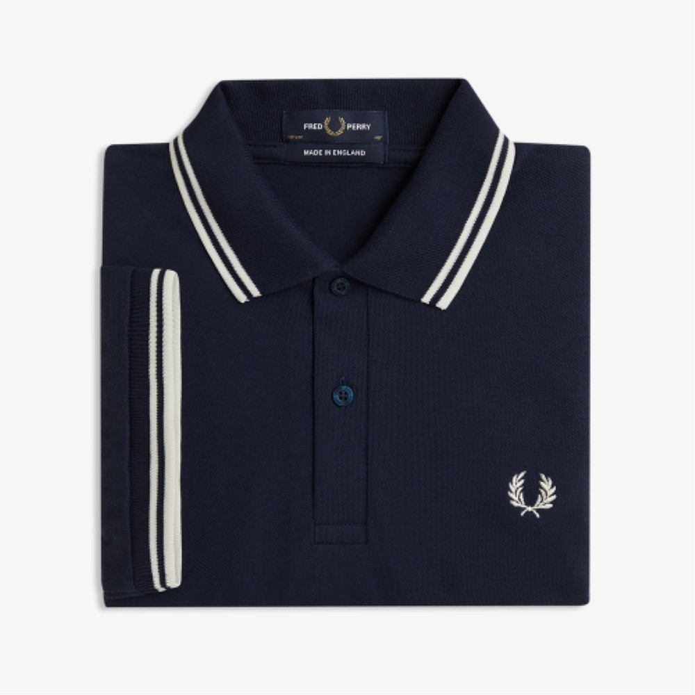 ■FRED PERRY■ M12 Twin Tip Fred Perry Shirt Dark Carbonecru