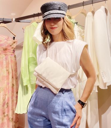 SPORTMAX【SALE】ラムレザー パデッド バッグ ESTREMO★関税込み