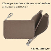 24H◎ HERMES ■ ジップアンゴー シェーヌダンクル カードケース