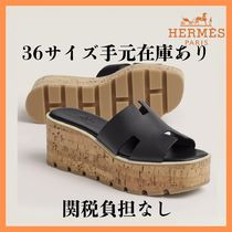 【厚底が可愛い◎】HERMES Eze 30 サンダル