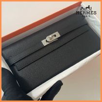 上品でエレガントな逸品【HERMES】ケリーウォレット 高級レザー