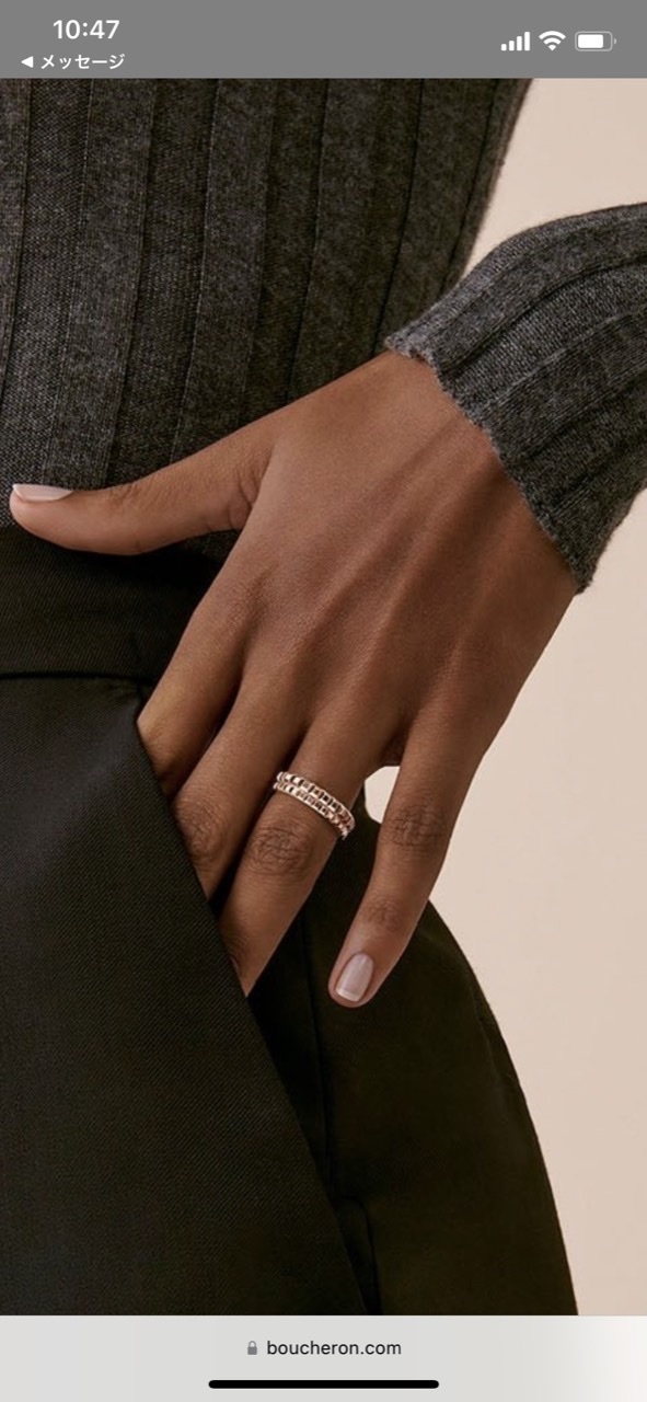 商品お問い合わせ|国内発送☆BOUCHERON【キャトル】グログラン リング ...