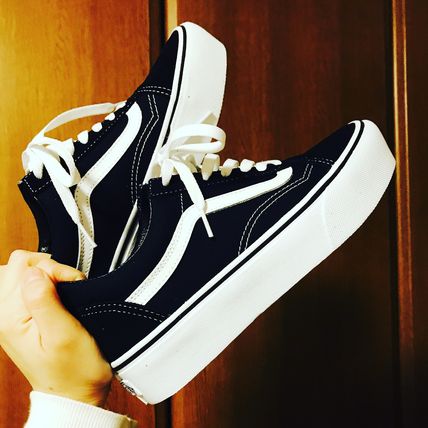 VANS★OLD SKOOL PLATFORM★プラットフォーム★厚底★ブラック系 VANS☆OLD SKOOL PLATFORM☆プラットフォーム☆厚底☆ブラック系