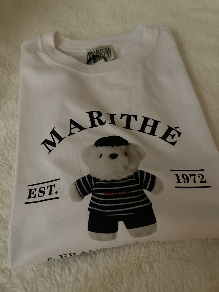 MARITHE ♥ DOODLE BEAR IMAGE GRAPHIC TEE /追跡付 DOODLE BEAR IMAGE GRAPHIC TEE white - MARITHÉ+FRANҪOIS GIRBAUD