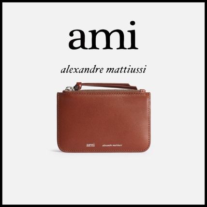 AMI Parisアミパリス ジップウォレットレザーコインパース - mini-sq.com