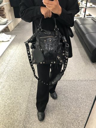 BALENCIAGA トートバッグ 【BALENCIAGA】LE CAGOLE MEN MEDIUM トート 2way ブラック