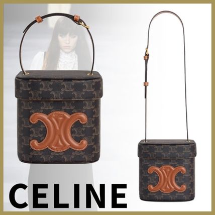 直営【22AW】CELINE TRIOMPHE ミディアム ボックス キュイル TAN - www ...