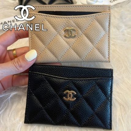 CHANEL カードケース・名刺入れ 《CHANEL》大人気 クラシック カードケース ブラック ベージュ