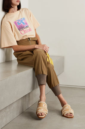ChloeクロエWoody Shearling Lined Sandalsサンダル - www.itacarambi ブログ Chloe クロエ サンダル 23〜25センチ サンダル