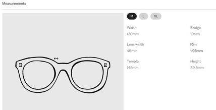 CUBITTS】Carnegie Classic square glass ロゴ 眼鏡 (CUBITTS