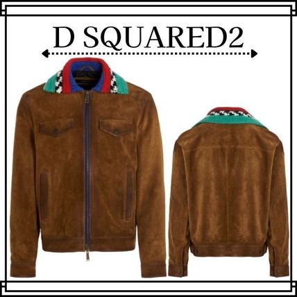 D SQUARED2】ニットカラースエードジャケット - www.construnoticias.com