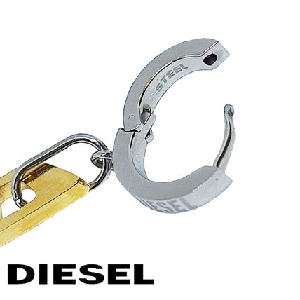 ディーゼル DIESEL メンズ Steel ゴールドピアス DX1419931 片耳