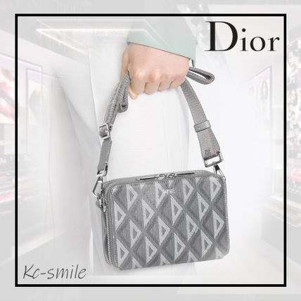 すぐ届く Dior* CD Diamondキャンバス メッセンジャーポーチ - www ...